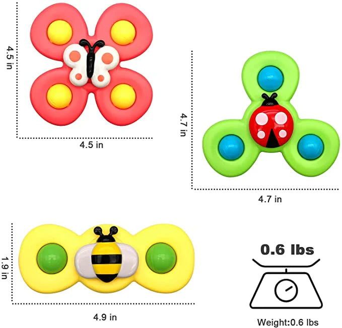 Cartelly™️ - Baby Suction Spinner Set