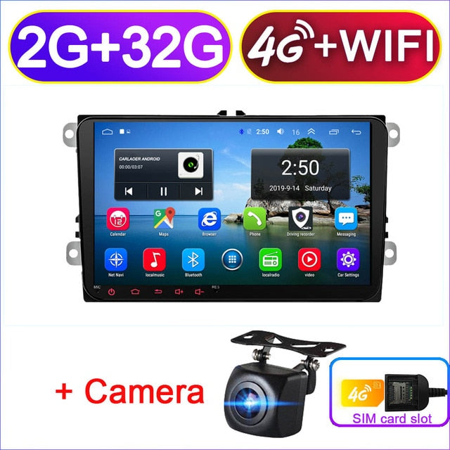 Car Android 8.1 2 radio GPS multimedia for Volkswagen/Skoda/Octavia/golf/touran/passat/B6/polo/tiguan/yeti