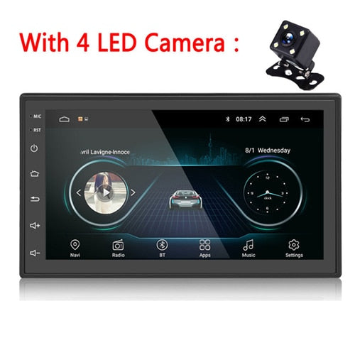 Android 2din Car Multimedia MP5 Player GPS Navigation WIFI Autoradio 7'' Touch Screen Bluetooth FM