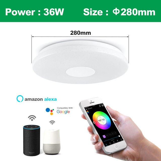 Creative & Modern smart LED Ceiling Light WiFi / APP Intelligent Controller
