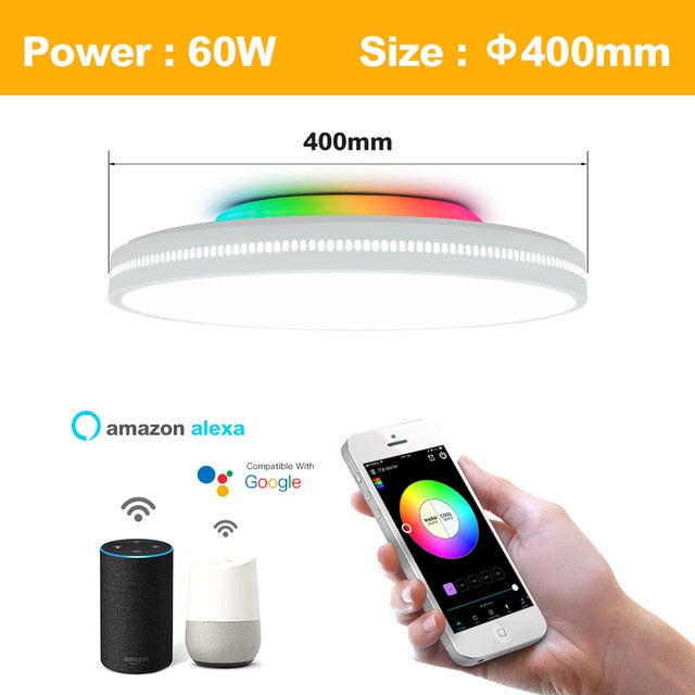 Creative & Modern smart LED Ceiling Light WiFi / APP Intelligent Controller