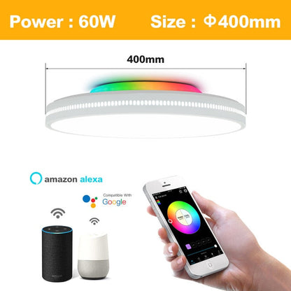 Creative & Modern smart LED Ceiling Light WiFi / APP Intelligent Controller