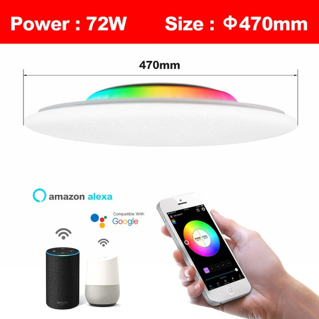 Creative & Modern smart LED Ceiling Light WiFi / APP Intelligent Controller