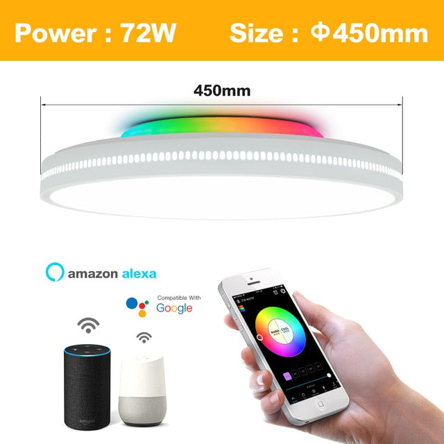 Creative & Modern smart LED Ceiling Light WiFi / APP Intelligent Controller