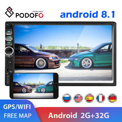 2 din Car GPS multimedia Player Android Universal auto Stereo MP5 Player  WIFI Bluetooth FM