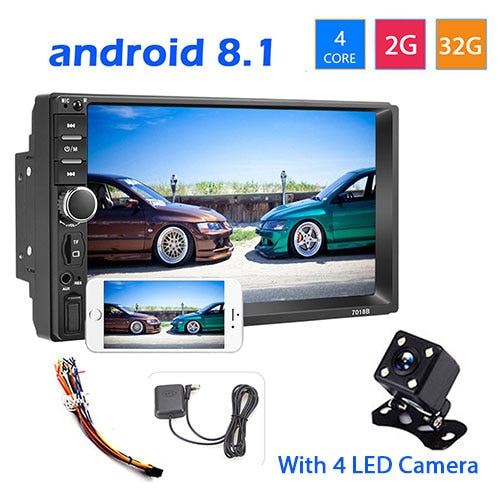 2 din Car GPS multimedia Player Android Universal auto Stereo MP5 Player  WIFI Bluetooth FM