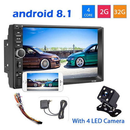 2 din Car GPS multimedia Player Android Universal auto Stereo MP5 Player  WIFI Bluetooth FM