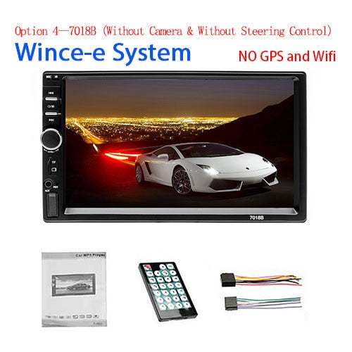 2 din Car GPS multimedia Player Android Universal auto Stereo MP5 Player  WIFI Bluetooth FM