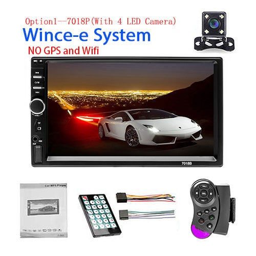 2 din Car GPS multimedia Player Android Universal auto Stereo MP5 Player  WIFI Bluetooth FM