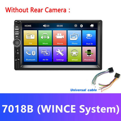 Android 8.1 2 Din Car Radio RAM 2GB+ ROM 32GB 7'' Universal Car Radio GPS Multimedia