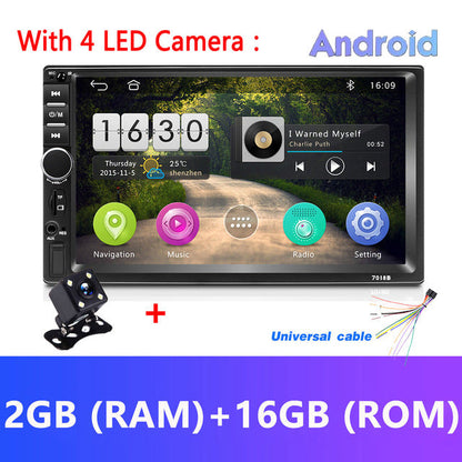 Android 8.1 2 Din Car Radio RAM 2GB+ ROM 32GB 7'' Universal Car Radio GPS Multimedia