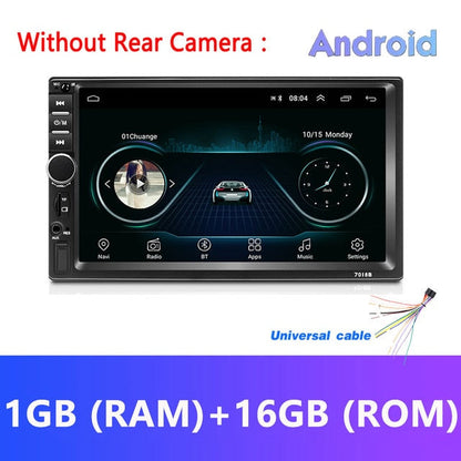 Android 8.1 2 Din Car Radio RAM 2GB+ ROM 32GB 7'' Universal Car Radio GPS Multimedia