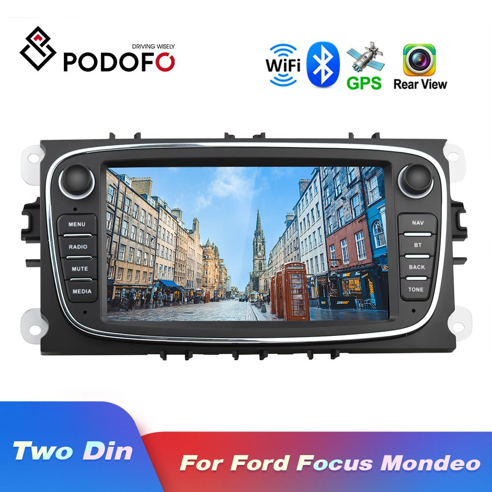 Android 8.1 GPS Car 2 Din Car 7'' DVD Player For Ford/Focus/S-Max/Mondeo 9/GalaxyC-Max