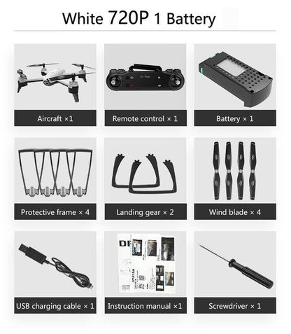 WiFi RC Drones 4K Dual Camera RC Helicopter 1080P HD Camera Quadcopter