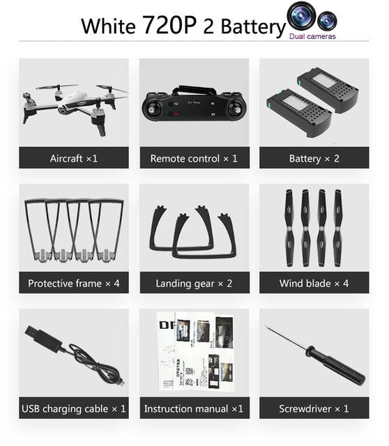 WiFi RC Drones 4K Dual Camera RC Helicopter 1080P HD Camera Quadcopter