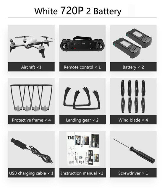 WiFi RC Drones 4K Dual Camera RC Helicopter 1080P HD Camera Quadcopter