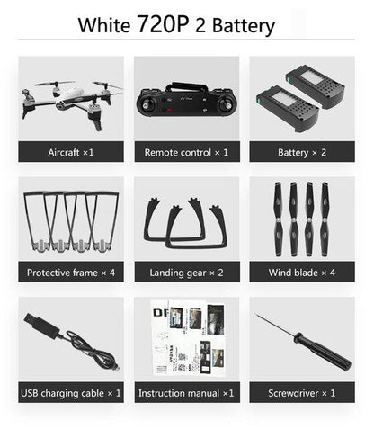 WiFi RC Drones 4K Dual Camera RC Helicopter 1080P HD Camera Quadcopter