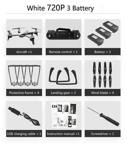 WiFi RC Drones 4K Dual Camera RC Helicopter 1080P HD Camera Quadcopter