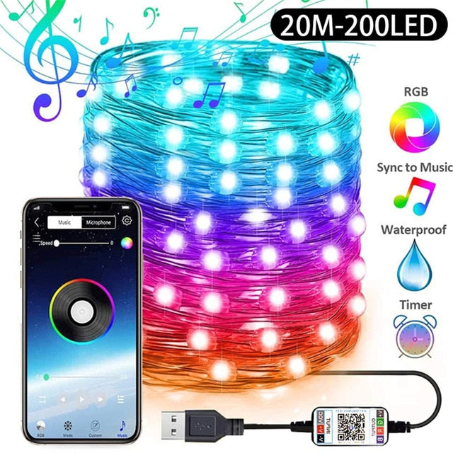 LED Light Bluetooth App Control Waterproof Outdoor Christmas Decoration