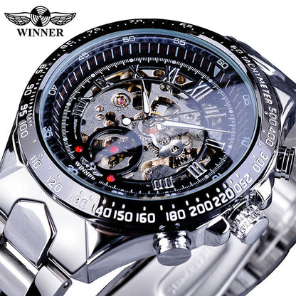 Mechanical Golden luxury Watch for Men Top Brand Automatic Skeleton