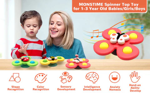 Cartelly™️ - Baby Suction Spinner Set